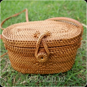Bali <b>Purses</b> Rattan Ata Grass Hand Woven Design Ethnic Design <b>Small</b> Size - Product Image 2
