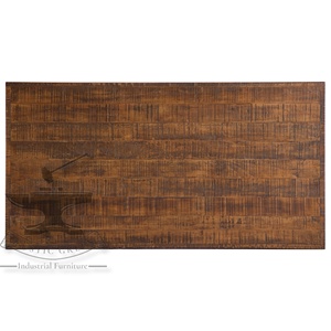 โต๊ะกาแฟไม้สไตล์วินเทจอุตสาหกรรมพร้อมผิวเลื่อย - Product Image 3