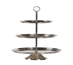 อุปกรณ์ทำเค้กเหล็ก3ชั้นทำด้วยมือสำหรับงานวันเกิดหรือวันครบรอบแต่งงานส่งตรงจากอินเดีย - Product Image 5