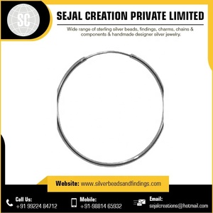 Sterling Silver <b>Fashion</b> <b>Hoop</b> <b>Earring</b> - Product Image 3