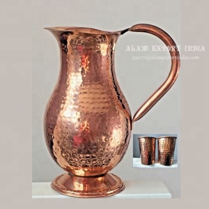 Jarra de mula de Moscú de cobre puro al mejor precio al por mayor diseño martillado a mano para beneficios de salud para mesas que sirven fiestas de boda - Product Image 4