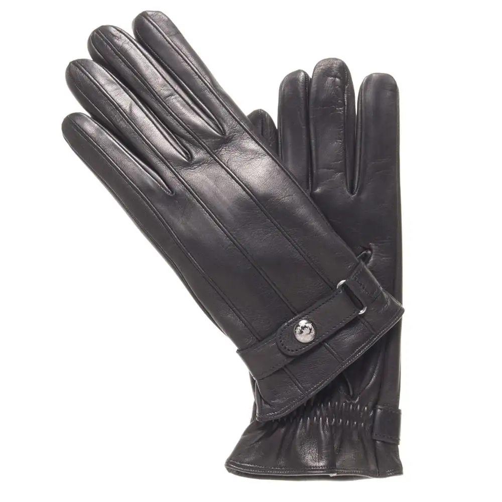 Daily Life Sheepskin Gloves Autumn Winter Warm Women Elegant Real Leather Gloves Match Dress