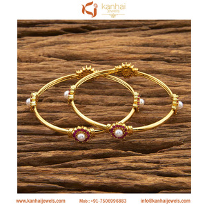 Gold Plated Classic Imitation <b>Bangles</b> 58615 Ruby - Product Image 1