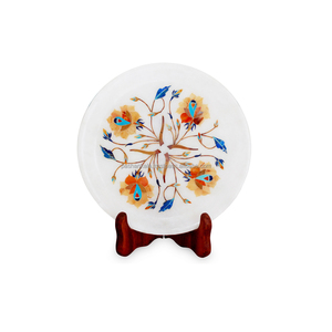 <b>Art</b> Craft Marble Inlaid <b>Art</b> Plates - Product Image 1