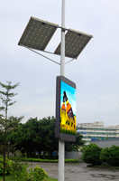Pantalla LED Inteligente para Poste de Luz P3 P4 P5 P6 P8 P10, Señalización Digital Exterior, Farola Publicitaria, Pantalla LED