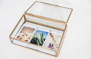 Caja de fotos de vidrio 5x5 para decoración del hogar Decoración de oficina - Product Image 3