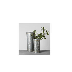 Florero de METAL galvanizado de dos tonos para el hogar, nuevo jarrón de METAL para decoración de jardín, nuevo aspecto - Product Image 2