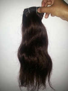 100% Virgin Indian Natural Wave Remy Hair Weaving Extension Brazilian Human Hair in Natural Black Color - Product Image 4