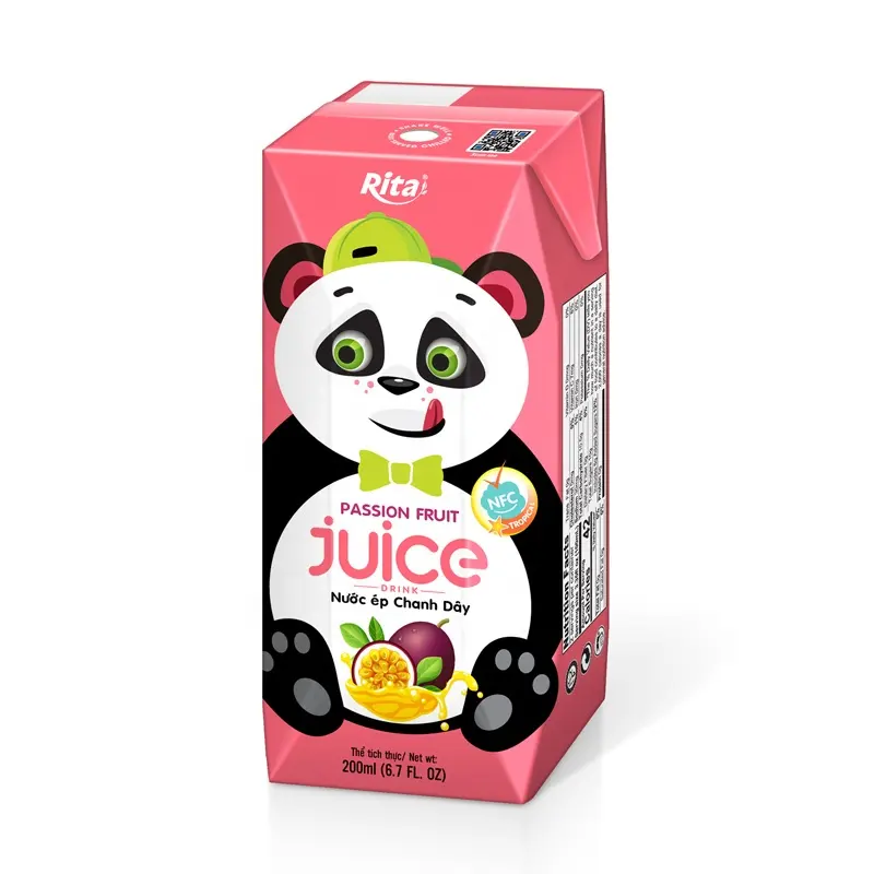 Kualitas Terbaik minuman lembut minuman untuk anak-anak 200ml kotak kemasan gairah jus Vietnam pemasok harga masuk akal