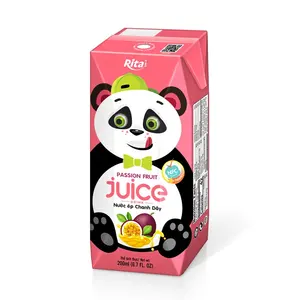 A Melhor Qualidade Bebidas Refrigerantes Para Kid 200ml Box Packing Passion FruitJuice Vietnam Fornecedor Preço razoável