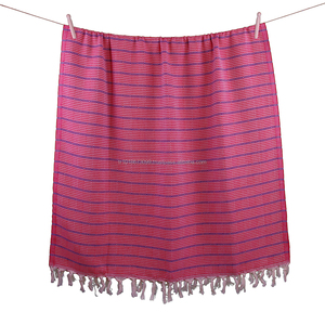 Toallas turcas de Rio Peshtemal, nuevo diseño, color azul, venta al por mayor, fouta tunecina - Product Image 4