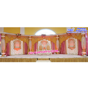 Boda de Pilar etapa Boston estilo Rajasthani etapas para boda Rajwada escenario - Product Image 1
