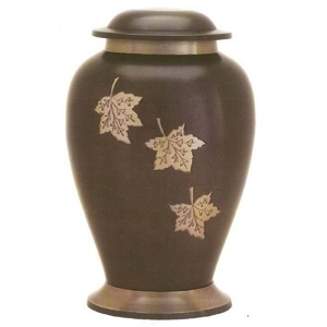 Urnas de cremación de Metal de diseñador tallado Floral, suministros funerarios, urnas de sujeción de cenizas humanas para decoración de servicio de entierro, llegada caliente - Product Image 1