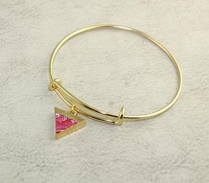 Newest Designer Collection pink Turquoise <b>Bracelet</b> Brass 24K Gold Electroplated Adjustable <b>Bracelet</b> Handmade Women <b>Bracelet</b> - Product Image 2
