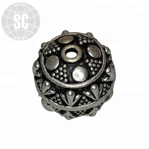 ลูกปัดเงินคุณภาพดีสไตล์ชนเผ่าลูกปัดสเตอร์ลิงเงิน - Product Image 1