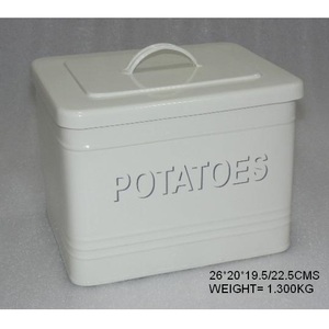 สี่เหลี่ยมผืนผ้าตกแต่งที่มีคุณภาพสูงโลหะมันฝรั่งกล่องดีบุกและภาชนะบรรจุ - Product Image 2