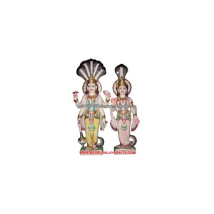 Religious Marble Vishnu Laxmi Statue Marble Laxmi Narayan Statues - Product Image 1