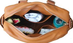 2019 impermeable táctico moda OEM cuero bebé mochila Popular multiusos elegante gran capacidad madre infantil bolsa de pañales - Product Image 2