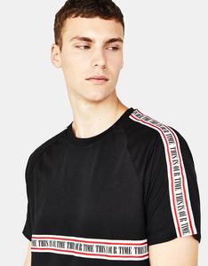 T-shirt OEM personnalisé avec bande latérale pour hommes - Product Image 2