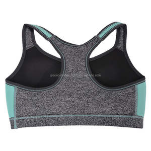 ชุดกีฬาผ้าสแปนเด็กซ์โพลีเอสเตอร์บราระบายอากาศสำหรับผู้หญิงขนาดใหญ่พิเศษออกแบบได้ตามต้องการ - Product Image 5