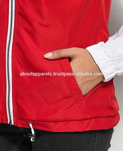 Custom <b>Black</b> Wholesale Half Zippers Polyester Pullover Plain Printed Nylon Anorak Windbreakers Jackets Coat - Product Image 5