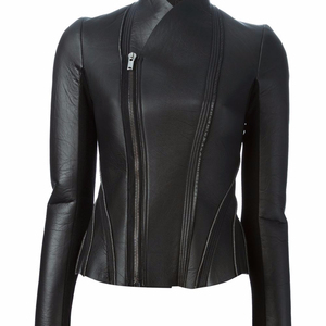 Chaqueta de cuero genuino de moda con diseño de ropa elegante para mujer 2016 Valeriano Romano VR956656 - Product Image 1