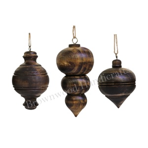 Nouvelle arrivée Tentures en bois Décoration sur l'arbre de Noël Ornements décoratifs à vendre pour les acheteurs en gros au prix de gros bon marché - Product Image 1