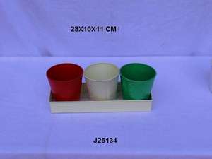 Les jardinières modernes en fer peint avec motif en relief et couleur grise d'autres couleurs peuvent être fabriquées dans la commande Pot de fleur pour le jardin et la maison - Product Image 3