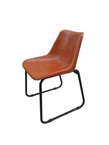Modern Metal & Leather Adjustable Height <b>Dining</b> <b>Chair</b> for Home Office - Product Image 3