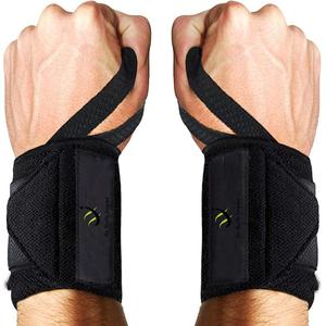 สายรัดข้อมือยกน้ำหนักแบบยืดหยุ่นและนีโอพรีนพร้อมโลโก้สั่งทำได้ สำหรับออกกำลังกายและฟิตเนส - Product Image 2