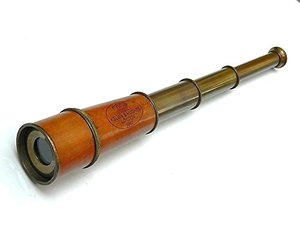 Télescope nautique Antique Kelvin & Hughes Spyglass avec étui en bois de rose Télescope vintage fait à la main - Product Image 2