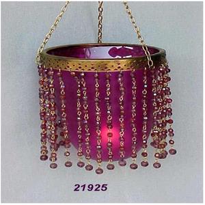 Lampe à thé suspendue en perles décoratives - Product Image 2