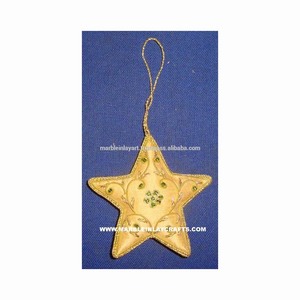 Christmas Zari <b>Hanging</b> <b>Star</b> Ornaments - Product Image 1