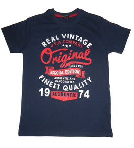 T-shirt à manches courtes pour homme, 100% coton tricoté, écologique, respirant, style vintage, taille 4XL, grande taille, décontracté, sur mesure - Product Image 1