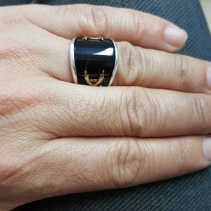 925K Sterling Silver Sword Men <b>Ring</b> Double Eagle Men <b>Ring</b> Model25 - Product Image 4