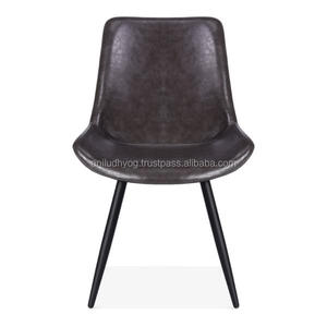 Montague Silla de comedor de cuero silla tapizada - Product Image 2