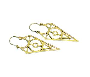 โบฮีเมียนเครื่องประดับโลหะทองเหลืองห่วงต่างหูห่วงเผ่าต่างหู - Product Image 4