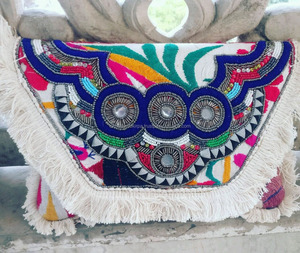 Pochette de soirée pour femmes, vente en gros, sac à main avec perles indiennes, maison d'exportation Guru Kirpa - Product Image 1