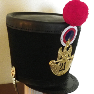Différents OEM Service Design Élégant Hommes Porter En Gros Côté Grenadier Shako Régiment Chapeaux - Product Image 2