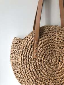 <b>Raffia</b> <b>Bag</b> with Strap - Product Image 2