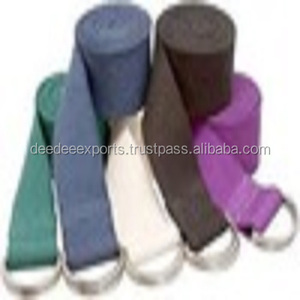 Ceinture de sangle de yoga en toile de haute qualité pour les exercices de yoga et l'haltérophilie Taille et couleur personnalisées Marque privée OEM pour l'Inde - Product Image 4