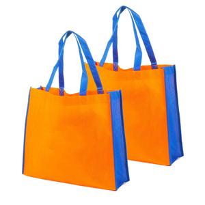 Nice PP Non Woven Shopping <b>Bag</b> with U <b>Piping</b> Construction Dot Pattern Folding Style Customized Color & Size Made in Vietnam - Product Image 1