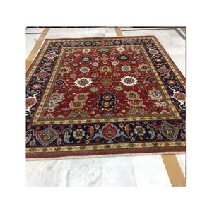 Alfombra anudada a mano para adultos, alfombras Reversible persa tradicional para el hogar, 1 pieza, rectangular, para comedor, sala de estar y CU-2976