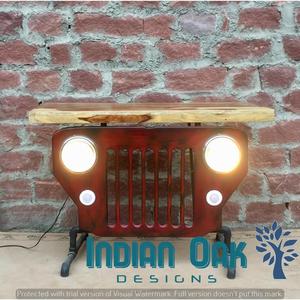 Meubles industriels rétro, Console de Jeep Vintage, Table de Console, meubles automobiles Vintage rétro à usage unique - Product Image 1