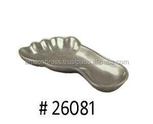 Assiettes décoratives en métal aluminium avec bordure en spirale pour plats de service - Product Image 4