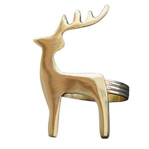 Cerf ronds de serviette or en vente décoration de mariage et prix pas cher - Product Image 1