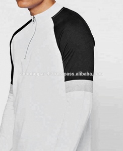 Nuevo OEM Hombres Personalizado Liso 5 Botones Grandad Collar Manga Corta 200gsm 100% Algodón Camisetas Estilo Deportivo - Product Image 3