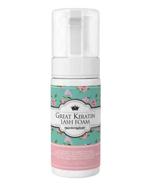 Max2originale Great Keratin Lash Foam 70Ml Chất Tẩy Rửa Tạo Bọt Được Sản Xuất Đặc Biệt Cho Lông Mi Và Vùng Mí Mắt