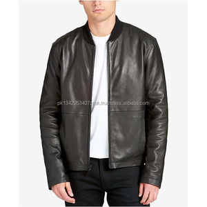 Chaqueta Bomber de Cuero Vacuno para Hombre, Última Moda, Reversible, Impermeable, con Logotipo Personalizado - Product Image 6