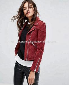 Chaqueta de Cuero para Mujer, Chaqueta de Motociclista, Talla Grande, Chaqueta de Cuero Genuino de Piel de Oveja y Cordero - Product Image 2